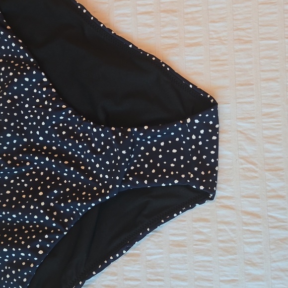 NWT*J CREW Hipster bikini bottom in Navy & white polka dots women 2X style BH535 - Picture 5 of 11
